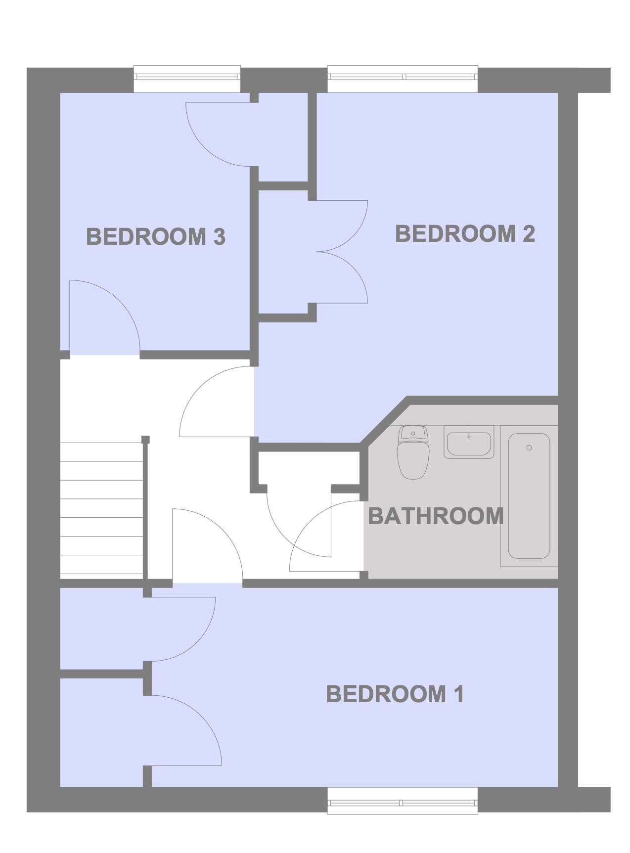 Anagach semi-detached first floor plan