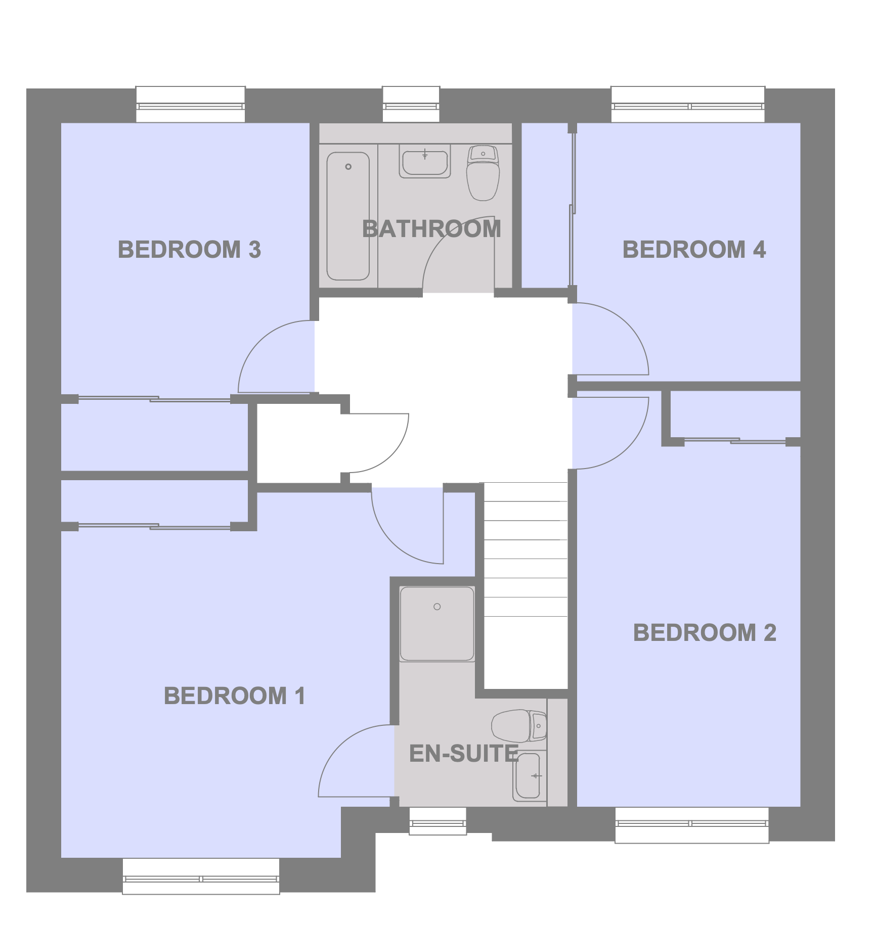 Dulnain detached first floor plan