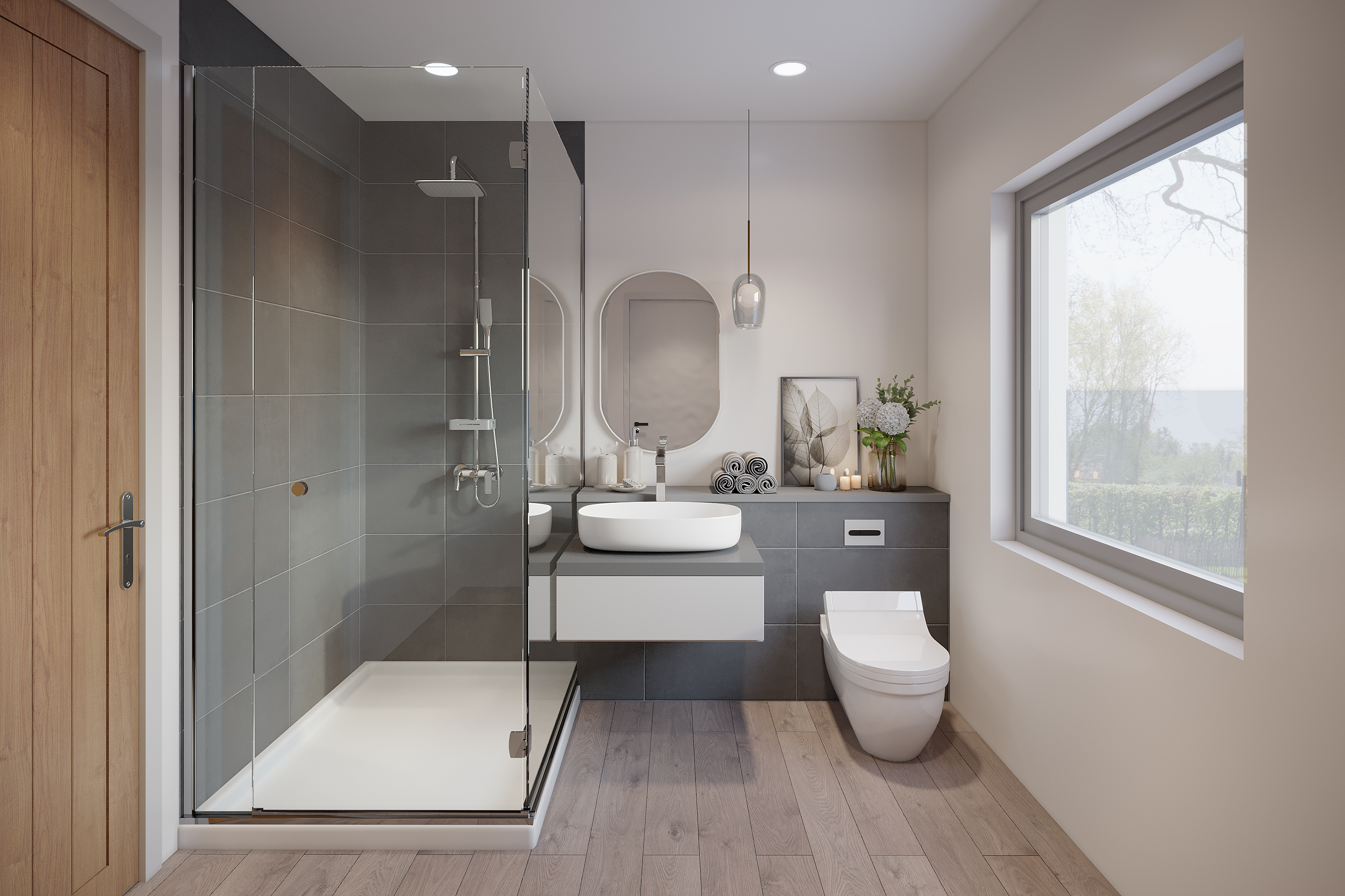 Bathroom interior example at Dulicht Court