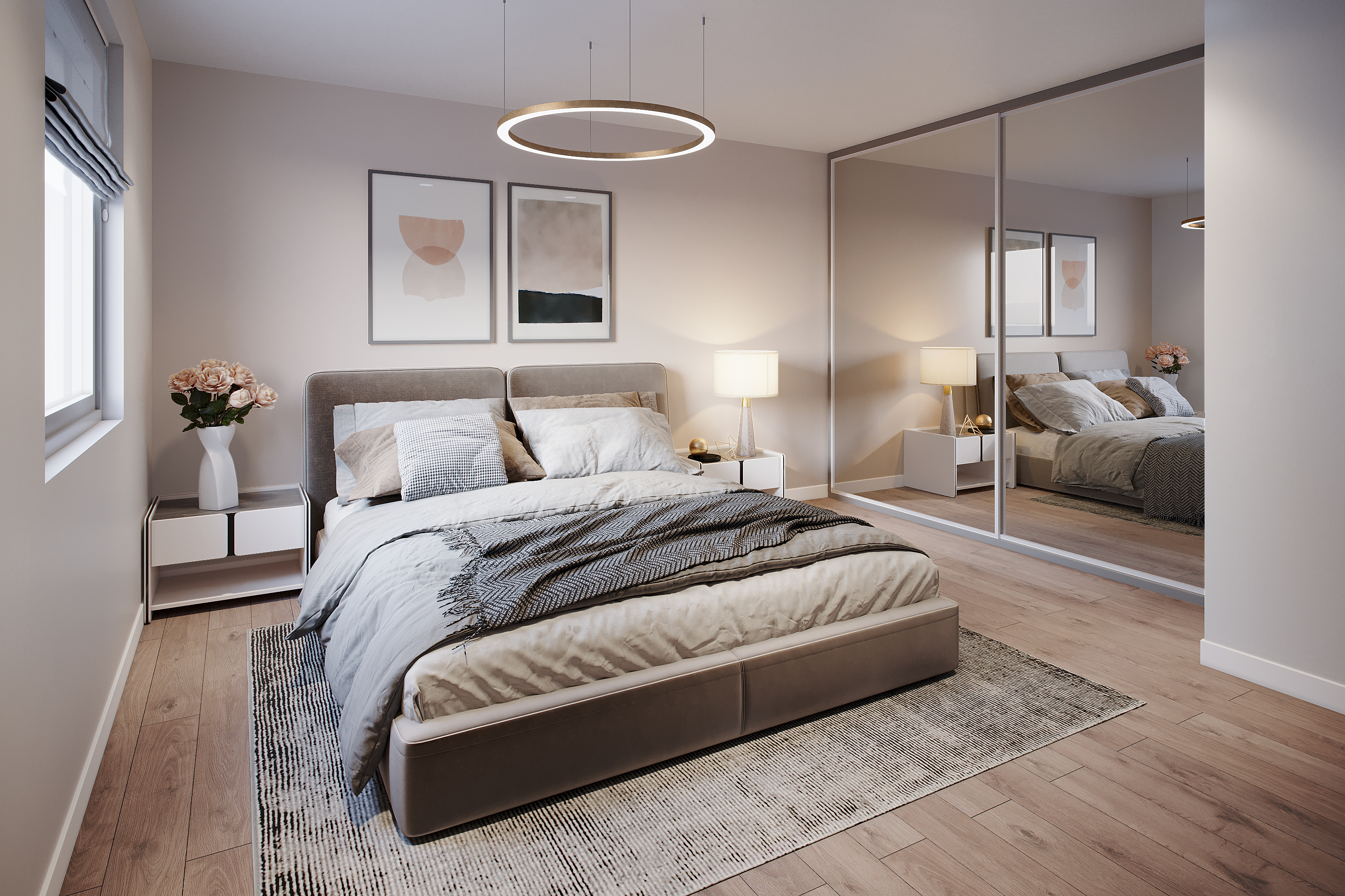 Bedroom interior example at Dulicht Court