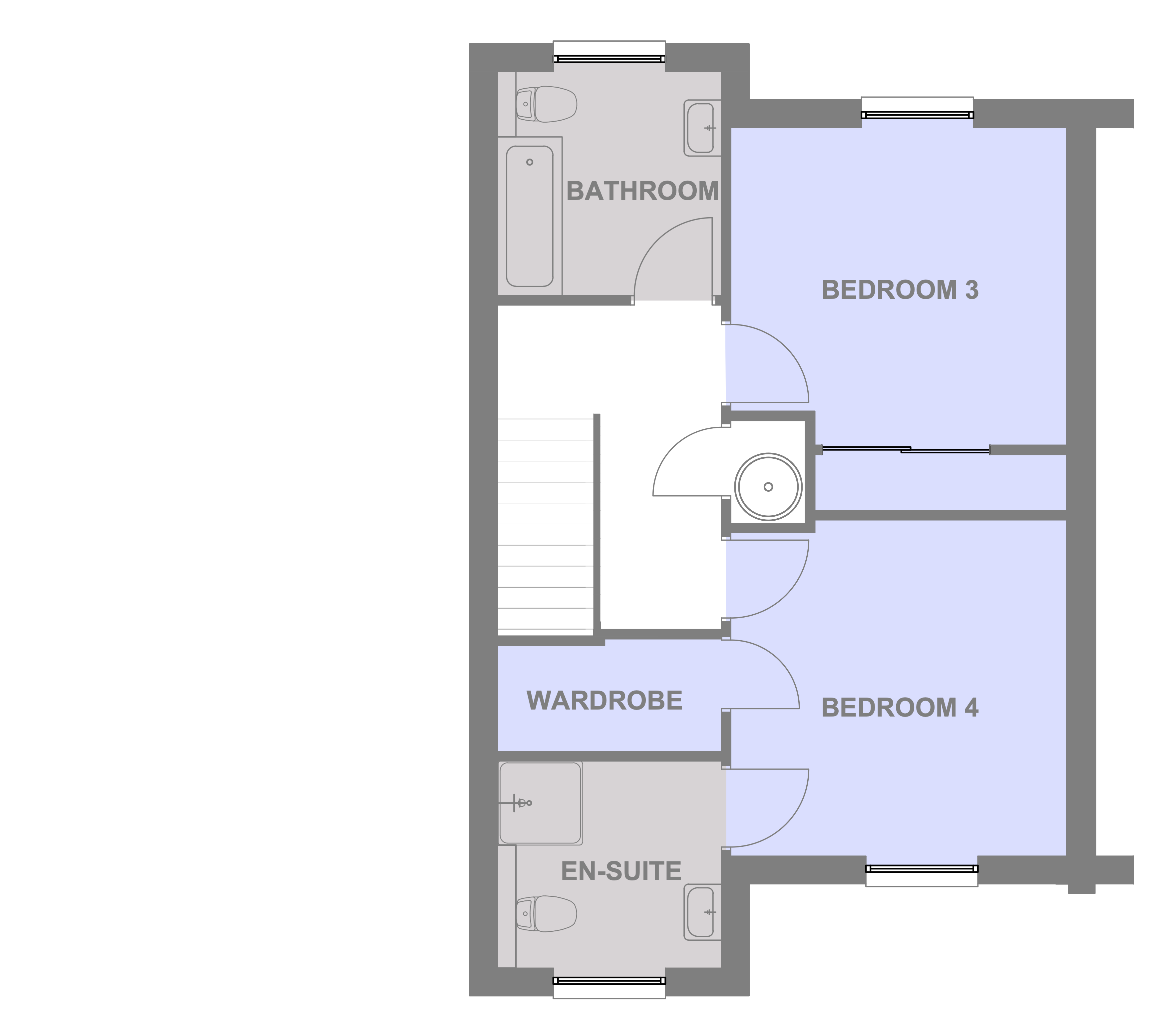 Kylintra semi-detached first floor plan